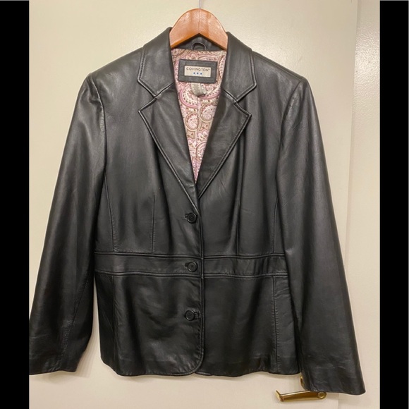 covington outerwear leather jacket
